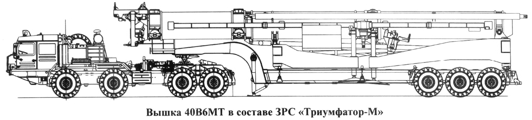 S-500 40V6MT-Mast+BAZ-6403.01-Tractor-Profile-1