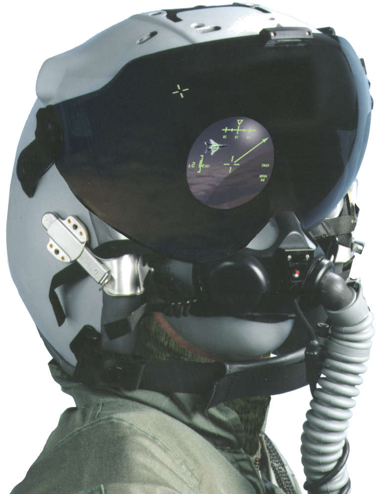 JHMCS attached to helmet